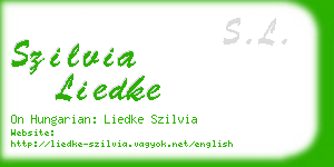 szilvia liedke business card